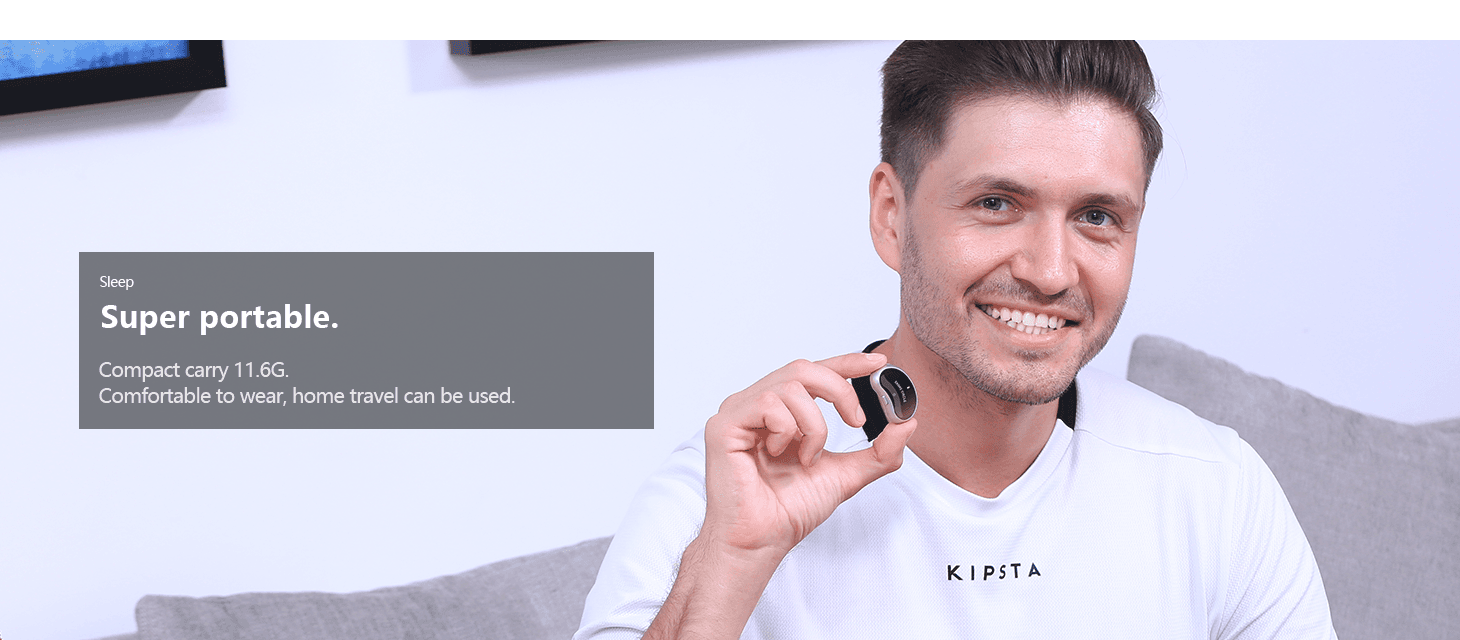 The Snore Circle sensor is compact and portable